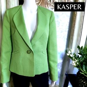 KASPER Lime Green Blazer size 10